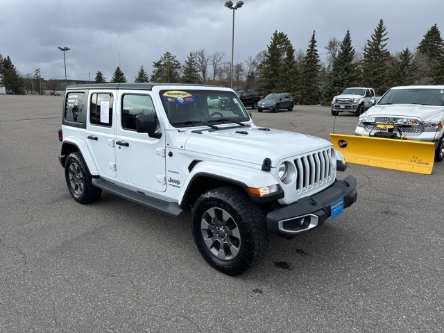Used 2019 Jeep Wrangler Unlimited Sahara with VIN 1C4HJXEN2KW620099 for sale in Grand Rapids, Minnesota