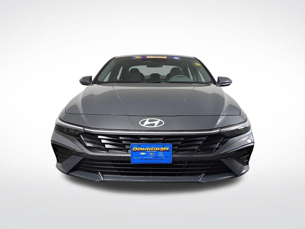 New 2026 Hyundai Elantra Hybrid Blue Sedan