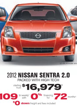 2012 Nissan Sentra in Ontario