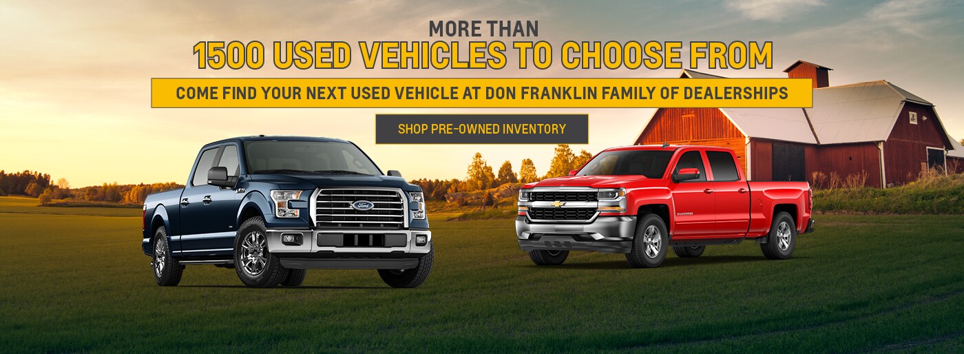 Don Franklin Auto Group has the largest vehicle selection