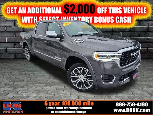 New 2026 Ram 1500 TUNGSTEN CREW CAB 4X4 Pickup for sale in Whitefish, MT