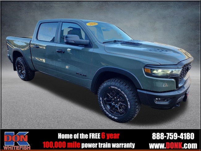 New 2026 Ram 1500 REBEL CREW CAB 4X4 5'7 BOX Pickup for sale in Whitefish, MT