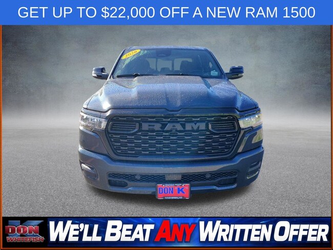 New 2026 Ram 1500 BIG HORN CREW CAB 4X4 5'7 BOX Pickup for sale in Whitefish, MT