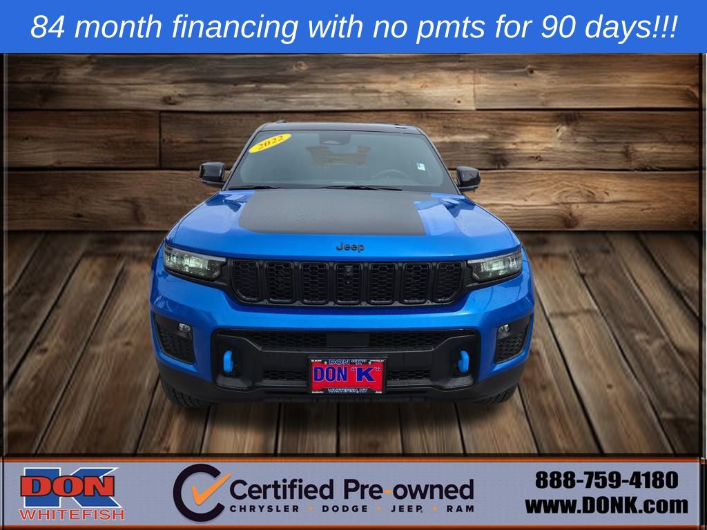Used 2022 Jeep Grand Cherokee Trailhawk 4xe with VIN 1C4RJYC64N8759553 for sale in Whitefish, MT