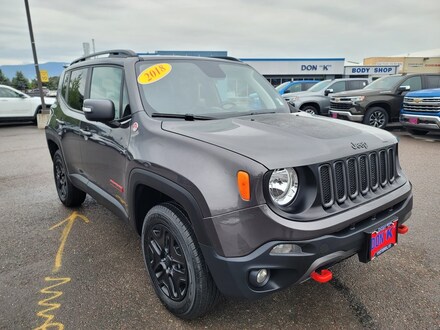 Featured Used 2018 Jeep Renegade Trailhawk 4x4 SUV for Sale near Evergreen, MT