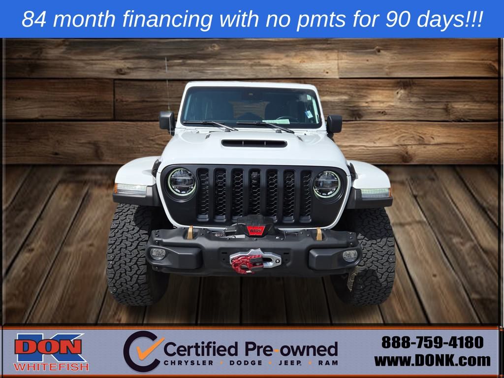 Certified 2022 Jeep Wrangler Unlimited Rubicon 392 with VIN 1C4JJXSJ2NW126493 for sale in Whitefish, MT
