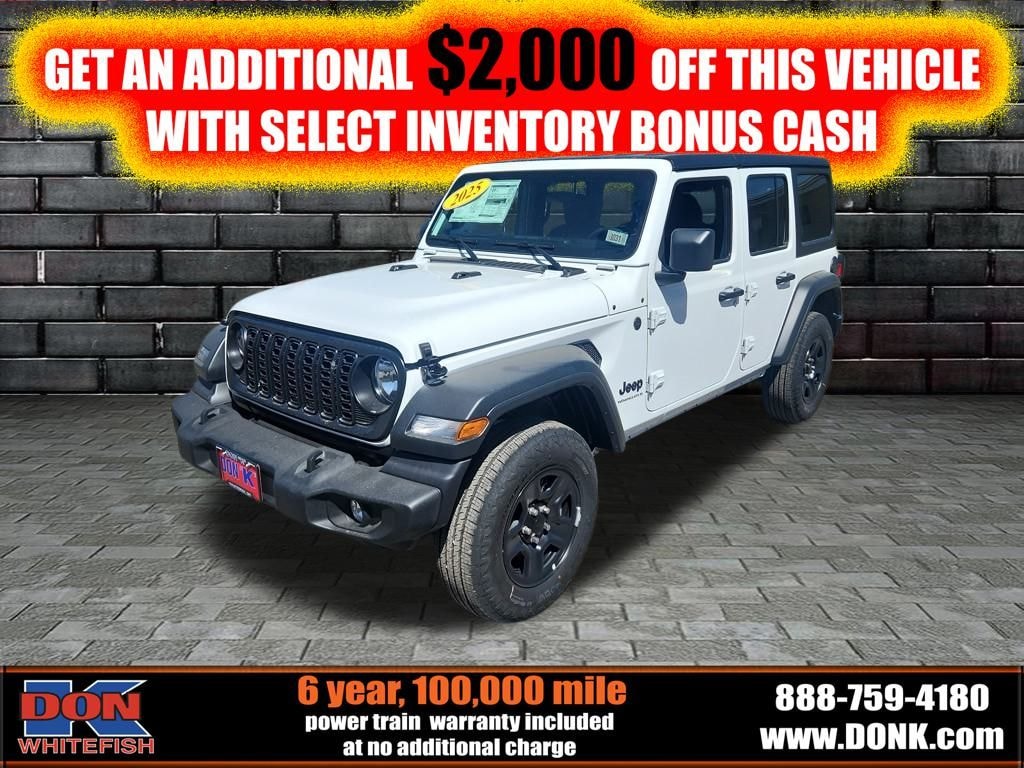 New 2025 Jeep Wrangler 4-DOOR SPORT Sport Utility