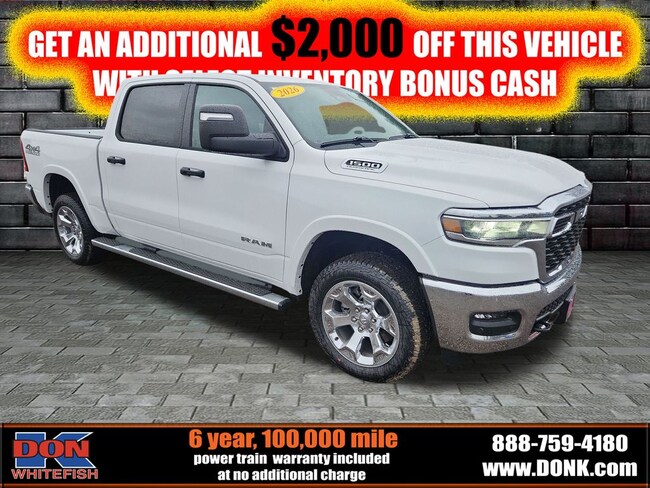 New 2026 Ram 1500 BIG HORN CREW CAB 4X4 5'7 BOX Pickup for sale in Whitefish, MT