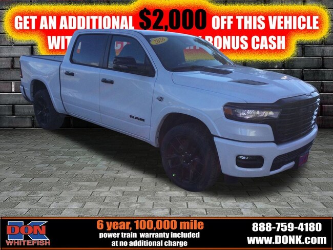 New 2026 Ram 1500 LARAMIE CREW CAB 4X4 5'7 BOX Pickup for sale in Whitefish, MT