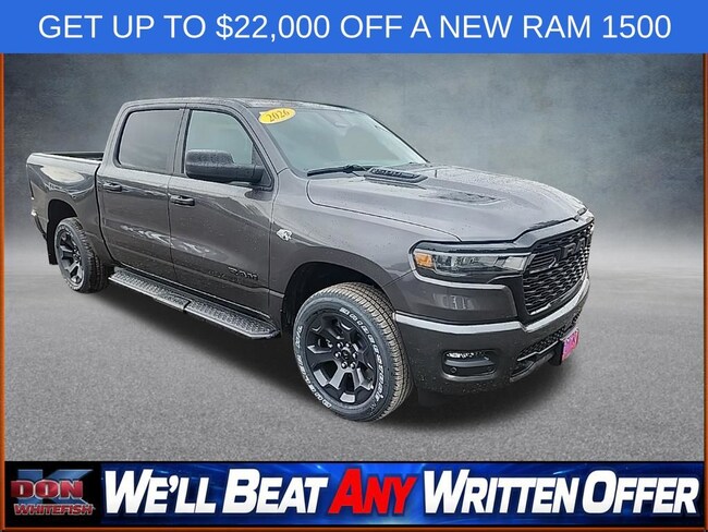New 2026 Ram 1500 EXPRESS CREW CAB 4X4 5'7 BOX Pickup for sale in Whitefish, MT