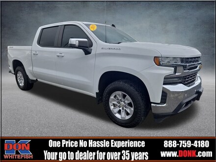 Featured Used 2019 Chevrolet Silverado 1500 LT 4WD Truck Crew Cab for Sale in Whitefish, MT