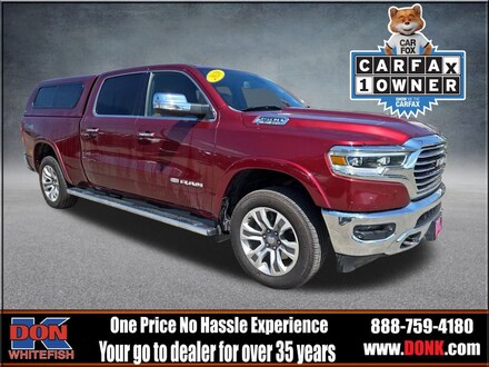 Featured Used 2020 Ram 1500 Laramie Longhorn 4x4 Truck Crew Cab for Sale in Whitefish, MT