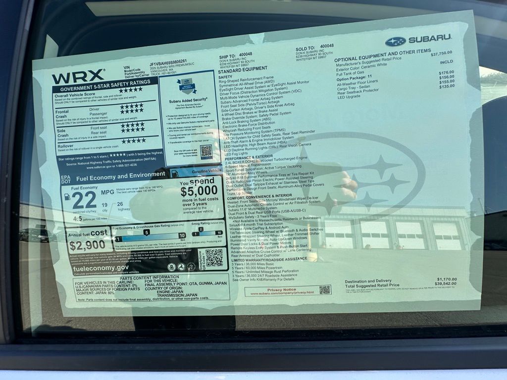 2025 Subaru WRX Premium - Photo 23