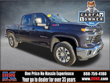 Featured Used 2024 Chevrolet Silverado 3500HD LT SRW 4WD Truck Crew Cab for Sale in Whitefish, MT