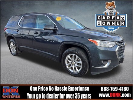 Featured Used 2020 Chevrolet Traverse LT 7 Passenger AWD SUV for Sale in Whitefish, MT