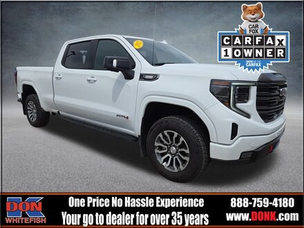 Featured Used 2022 GMC Sierra 1500 AT4 4WD Truck Crew Cab for Sale in Whitefish, MT
