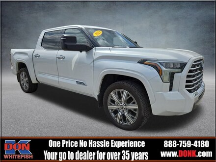 Featured Used 2023 Toyota Tundra Hybrid Capstone 4x4 Truck CrewMax for Sale in Whitefish, MT