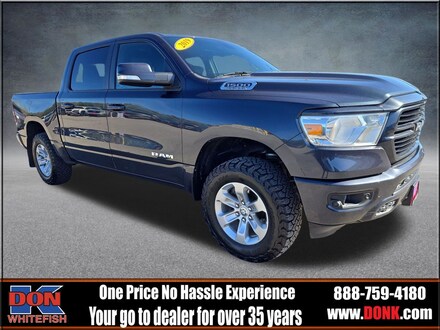 Featured Used 2019 Ram 1500 Big Horn/Lone Star Sport 4x4 Truck Crew Cab for Sale in Whitefish, MT