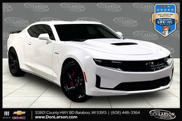 Summit White 2021 Chevrolet Camaro Coupe Rear-Wheel Drive Manual
