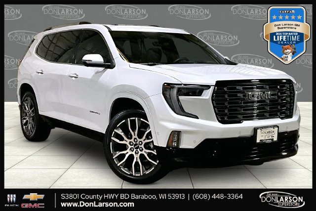 Glacier White Tricoat 2026 GMC Acadia SUV / Crossover Four-Wheel Drive Automatic