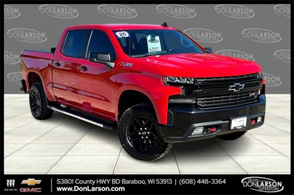 Used 2020 Chevrolet Silverado 1500 LT Trail Boss Truck Crew Cab