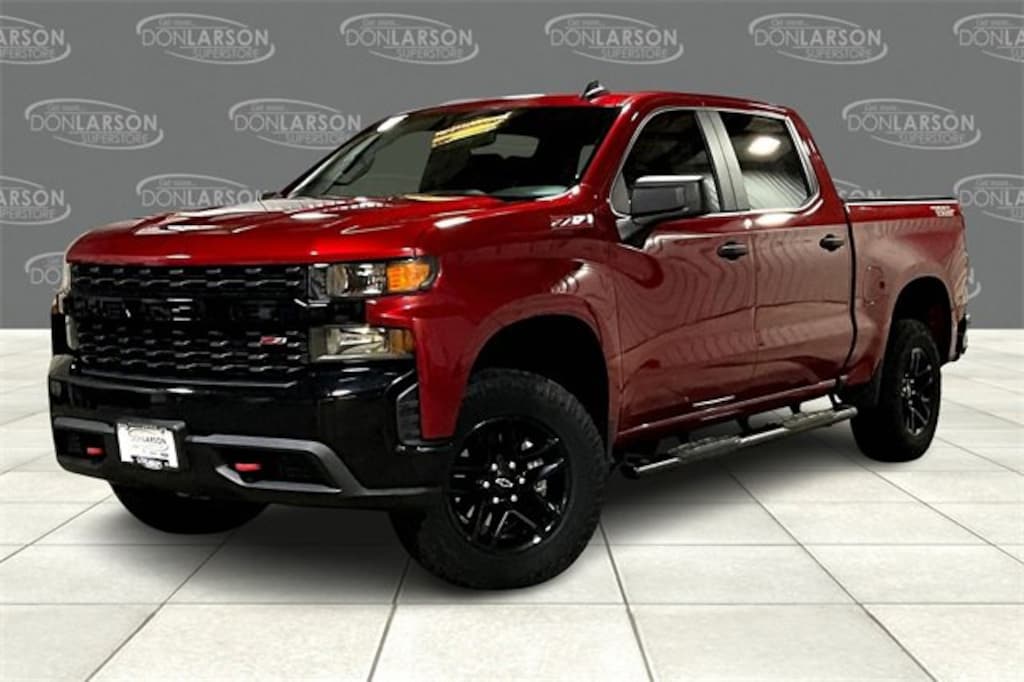 Certified 2021 Chevrolet Silverado 1500 Custom Trail Boss Truck Crew Cab