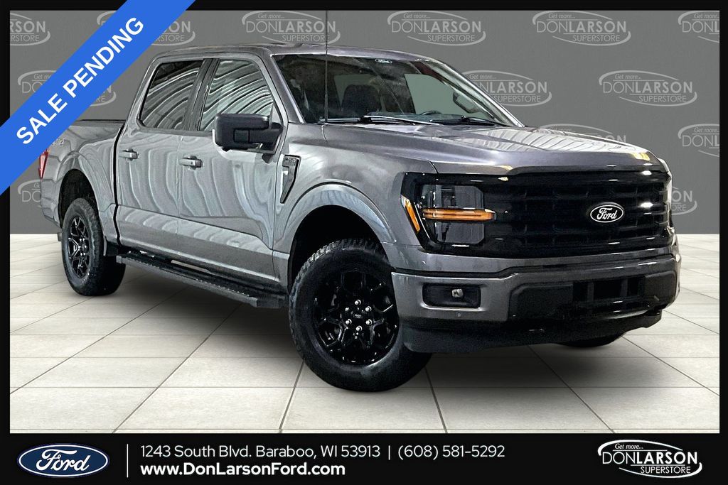 Gray Metallic 2024 Ford F-150 Pickup Truck Four-Wheel Drive Automatic