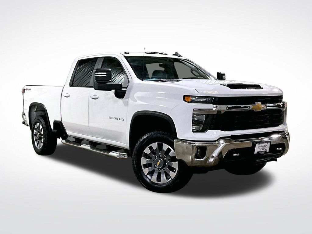 Summit White 2024 Chevrolet Silverado 3500HD LT Crew Cab 4WD Pickup Truck Four-Wheel Drive Automatic