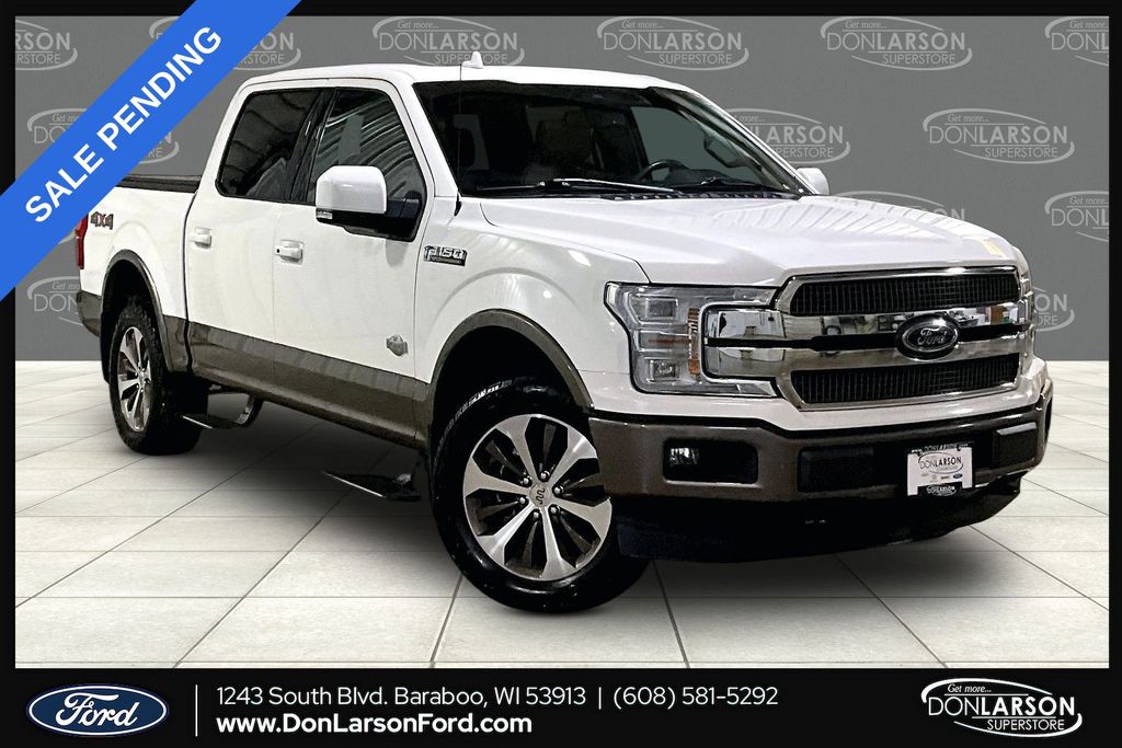 White 2020 Ford F-150 Pickup Truck Four-Wheel Drive Automatic