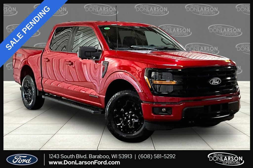 Red Metallic 2024 Ford F-150 Pickup Truck Four-Wheel Drive Automatic