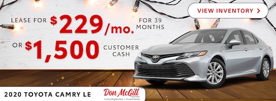 Toyota Camry Lease >> New Toyota Car Truck Specials Don Mcgill Toyota In Houston Toyota Camry Lease >> New Toyota Car Truck Specials Don Mcgill Toyota In Houston