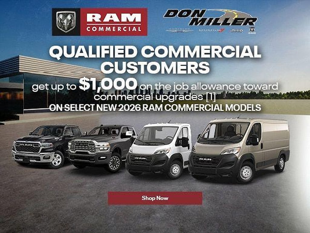 New 2026 Ram Promaster 1500 Cargo Van Tradesman High Roof 136 WB w/Pass Seat Cargo Van