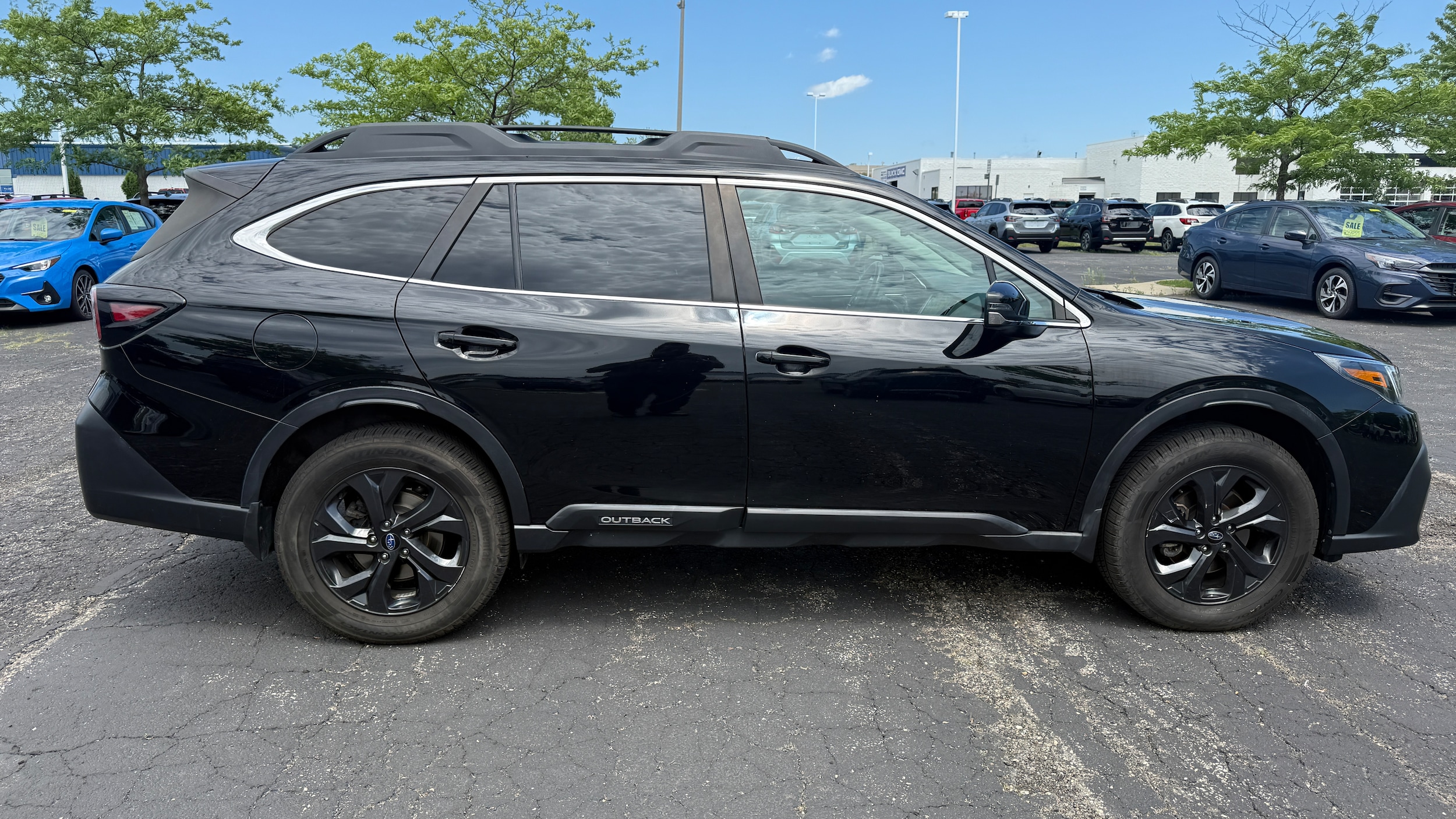 Certified 2021 Subaru Outback Onyx Edition with VIN 4S4BTGJD4M3194039 for sale in Madison, WI