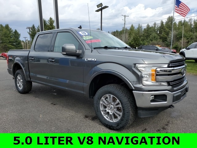 Used 2019 Ford F-150 Lariat with VIN 1FTEW1E53KFC10445 for sale in Roscommon, MI