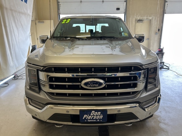 Used 2023 Ford F-150 Lariat with VIN 1FTFW1ED7PFC87063 for sale in Spencer, IA