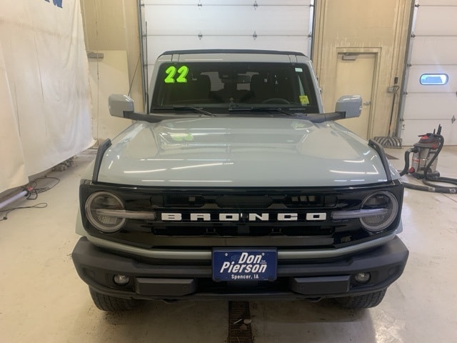 Used 2022 Ford Bronco 4-Door Outer Banks with VIN 1FMDE5BH7NLB86446 for sale in Spencer, IA