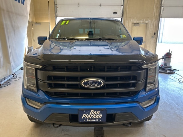 Used 2021 Ford F-150 Lariat with VIN 1FTFW1E82MFB94417 for sale in Spencer, IA