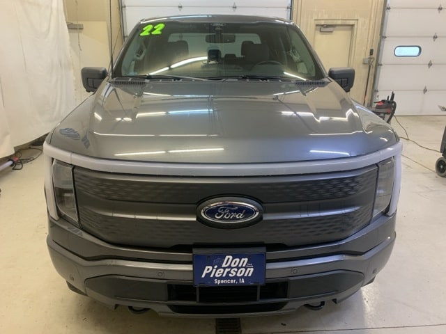 Used 2022 Ford F-150 Lightning XLT with VIN 1FTVW1ELXNWG02373 for sale in Spencer, IA