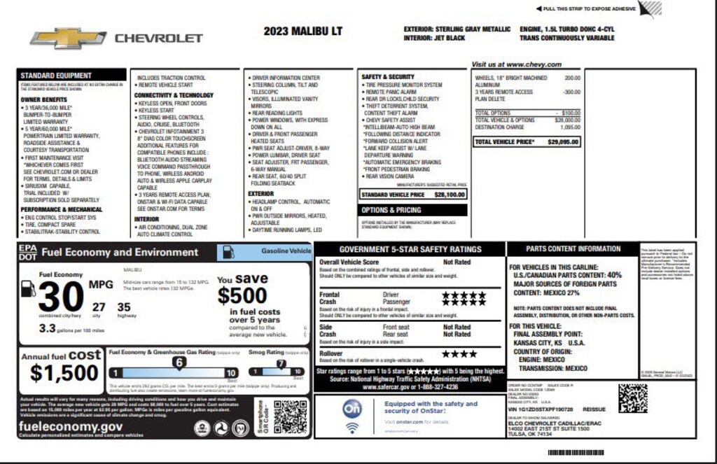 Used 2023 Chevrolet Malibu 1LT Sedan