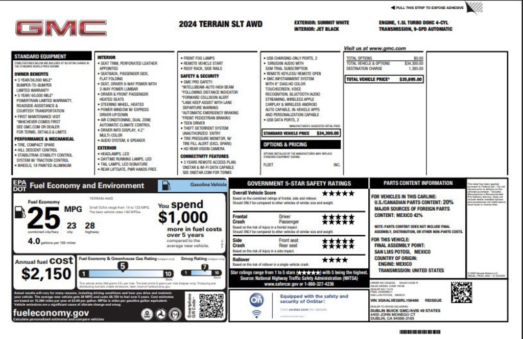 Used 2024 GMC Terrain SLT SUV