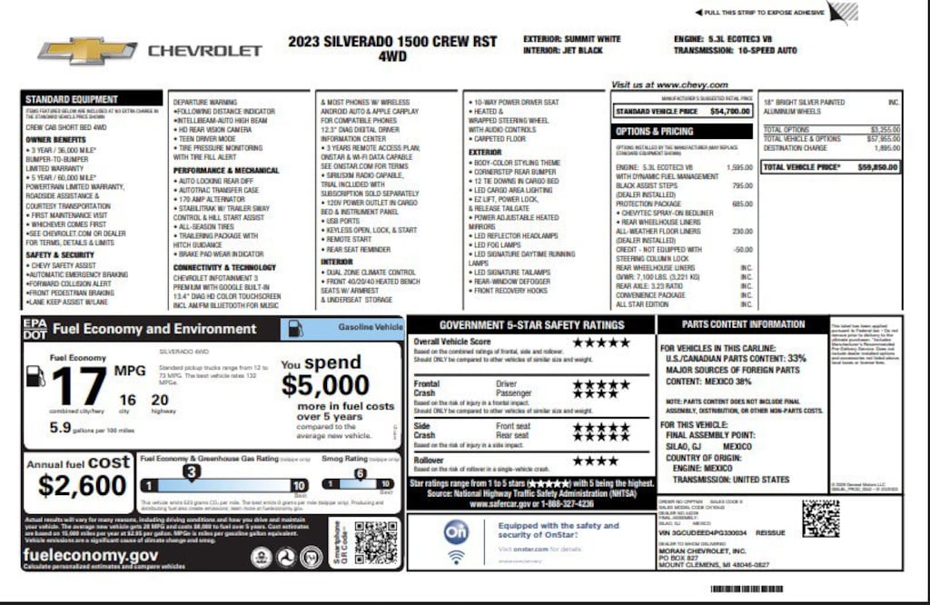 Used 2023 Chevrolet Silverado 1500 RST Truck Crew Cab
