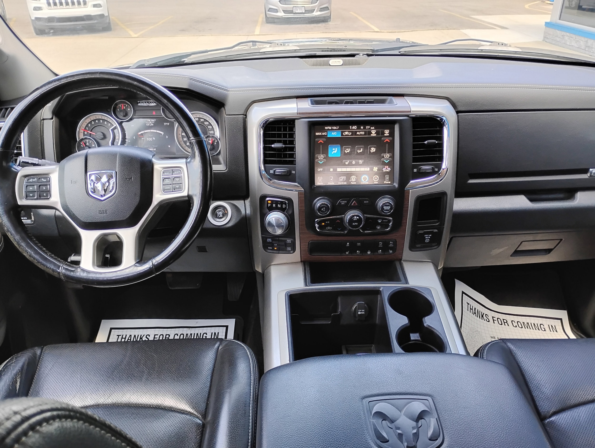 Used 2015 RAM Ram 1500 Pickup Laramie with VIN 1C6RR7NT6FS606514 for sale in Wauseon, OH