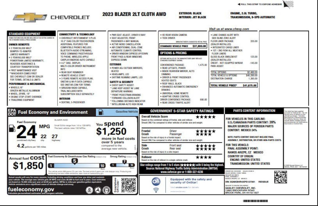 Used 2023 Chevrolet Blazer LT w/2LT SUV