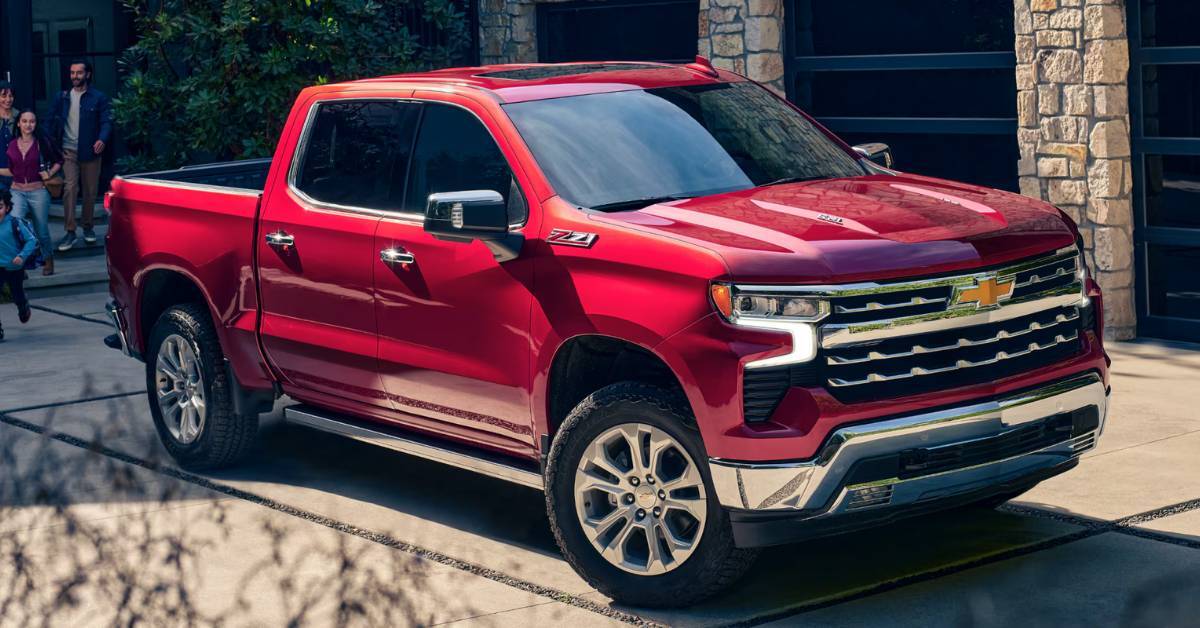 red Chevrolet truck