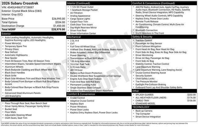 Thumbnail: 2026 Subaru Crosstrek - 5
