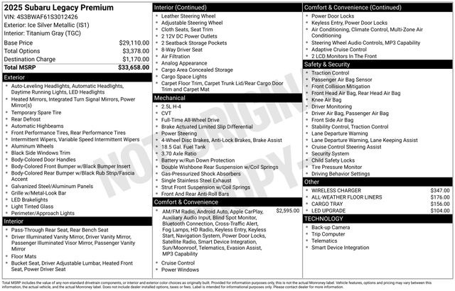 Thumbnail: 2025 Subaru Legacy - 5