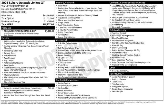Thumbnail: 2026 Subaru Outback - 5