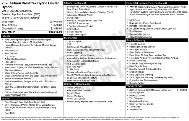 Thumbnail: 2026 Subaru Crosstrek - 5