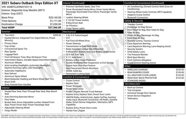 Thumbnail: 2021 Subaru Outback - 5