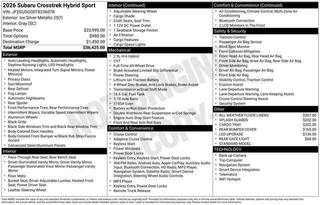 Thumbnail: 2026 Subaru Crosstrek - 5